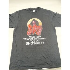 The Last Dragon Shirt Men's Medium Black 80s Kung Fu Master Sho Nuff Adult
